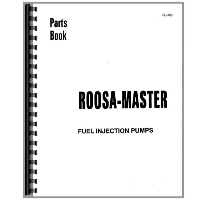 New Parts Manual Fits International Harvester Dsl Pumps Roosa Injection Pump