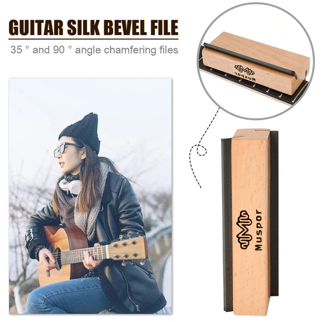 Musical Instruments Parts Guitar Fret Bevel-flush Files Luthier Repair Tools