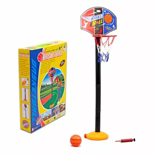 Kids Portable Basketball Stand Children Backboard Hoop Net Set Garden Game Toys