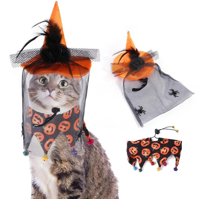 Halloween Pet Cosplay Outfit Harnais Vêtements Pet Cat Costume Pour Cosplay
