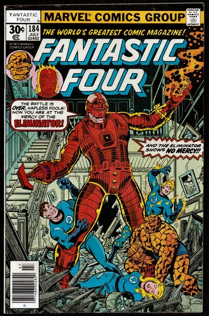 Fantastic Four #184 ~8.0|VF July 1977 Marvel Comics George Perez art not CGC