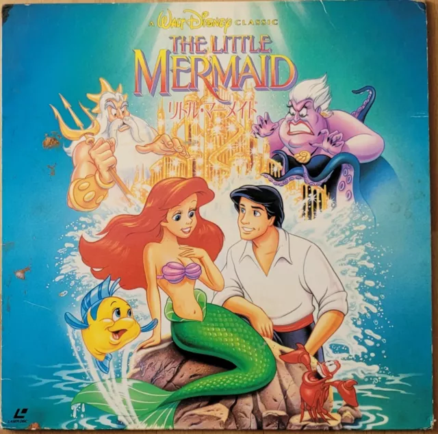 Walt Disney Laserdisc " THE LITTLE MERMAID  " Japan LD -Comic / Animation