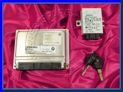 BMW SERIE 3 5 X5 E46 E39 E53 3.0i M54 Set del Motore Unità DME MS43 EWS CHIAVE DI ACCENSIONE 