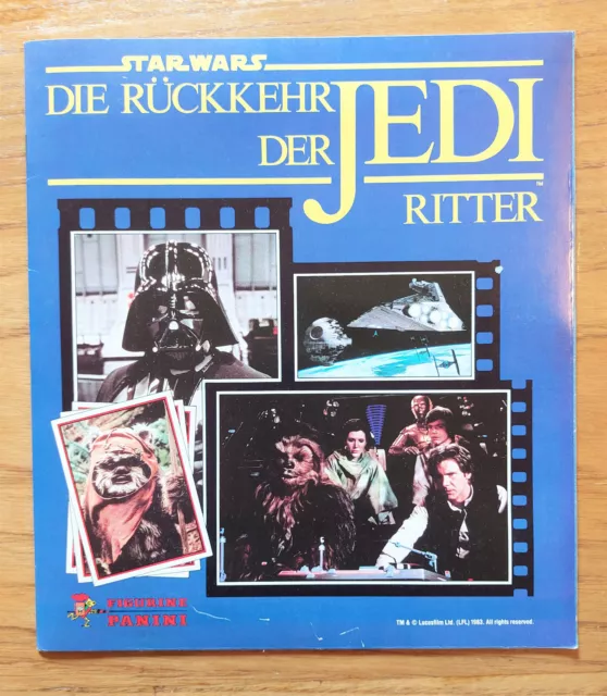 Album Panini Star Wars Le Retour du jedi (1983) neuf et vide, version allemande