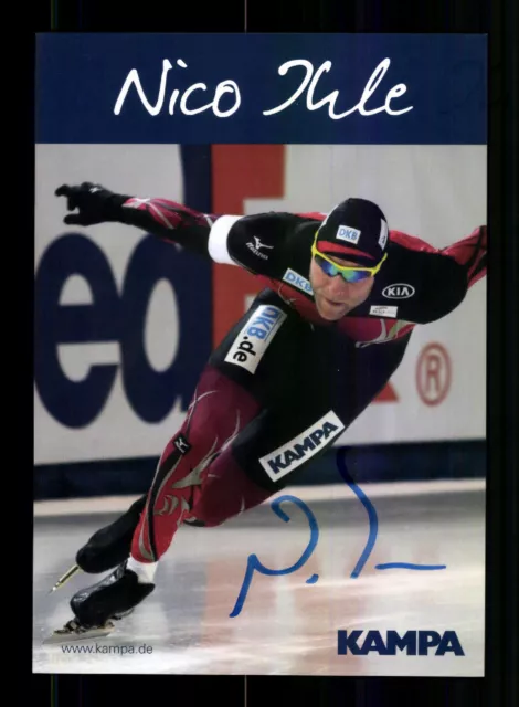 Nico Ihle Autogrammkarte Eisschnellauf  Original Signiert + A 228809