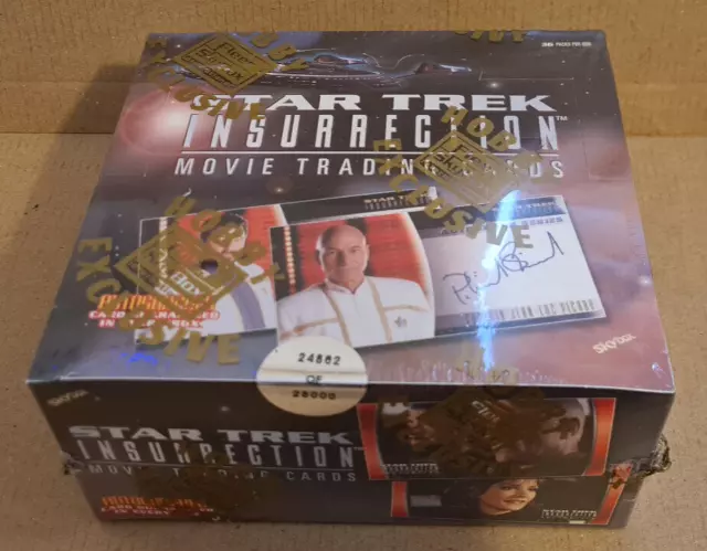 Star Trek Insurrection Skybox 1998 Factory Sealed Box #/28000 - 1 Autograph Auto