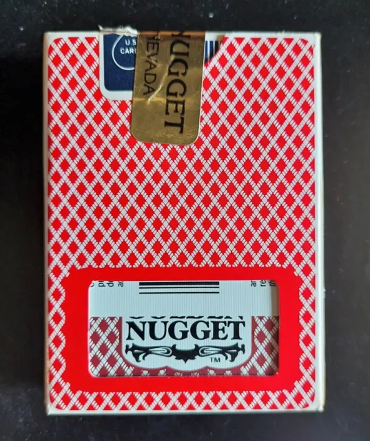 Vintage GOLDEN NUGGET Hotel Casino ~ "BEE" Game Used Playing Cards ~ Brown Deck