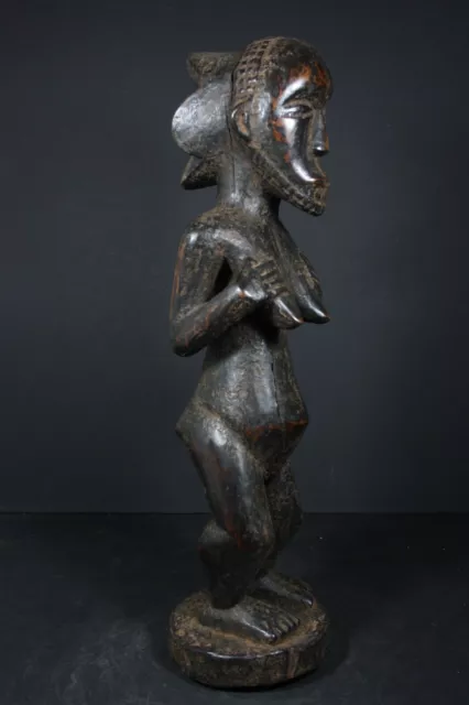 Large 16.5" Female African Fertility Statue - LUBA - D.R.Congo TRIBAL ART CRAFTS