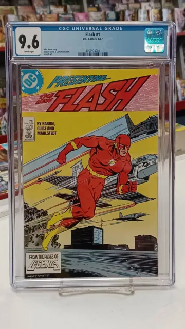 FLASH #1 (DC Comics, 1987) CGC Graded 9.6 ~ White Pages