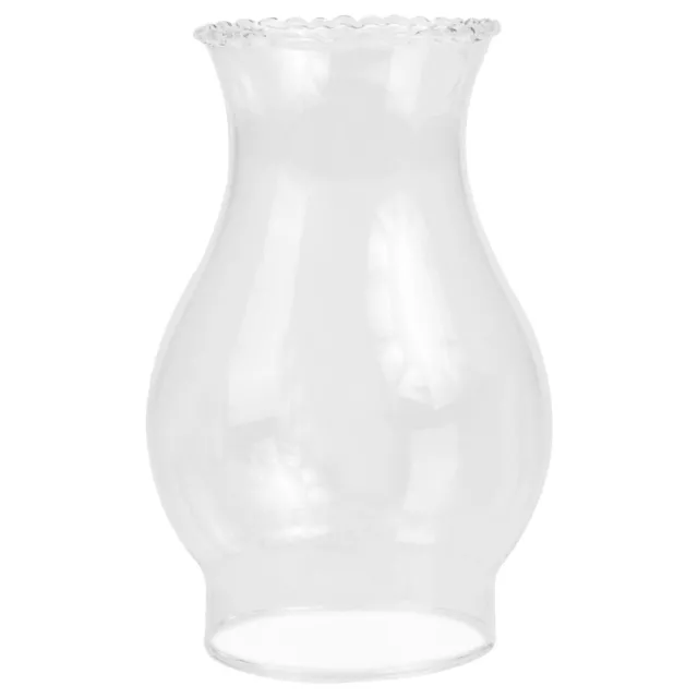 Kerosene Oil Lamp Shade Clear Glass Light Cover Home Decor 14.5x9.5cm