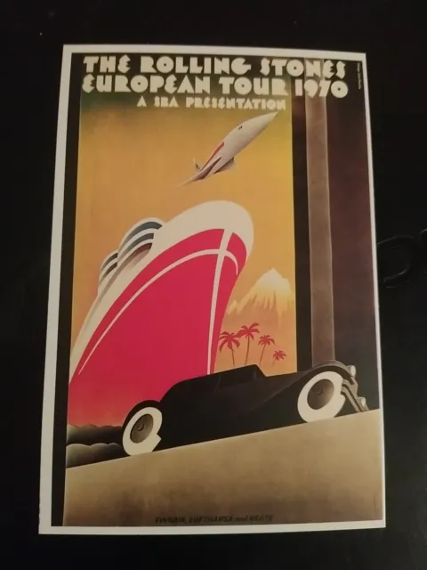The rolling Stones European Tour 1970 4"X6" Mini Poster