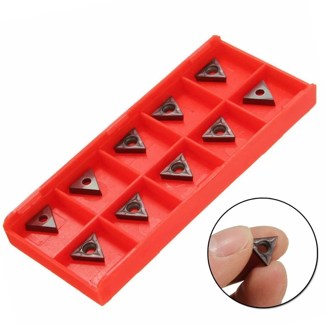 Lot De 10 Inserts Ronds Carbure Tungstène 16mm - Angle 30°, Pour Tournage Et Creusage Du Bois