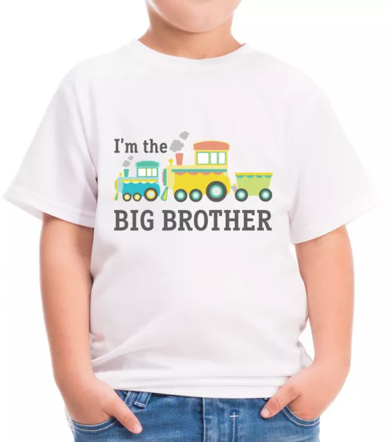 I'm The Big Brother Trains Childrens T-Shirt Boys Kids Tshirt Top