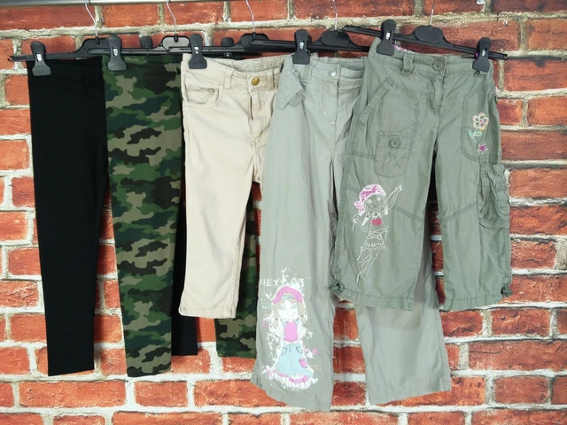 Girls Bundle Aged 6-7 Years Next H&M M&S Leggings Trousers Camo Summer 122Cm