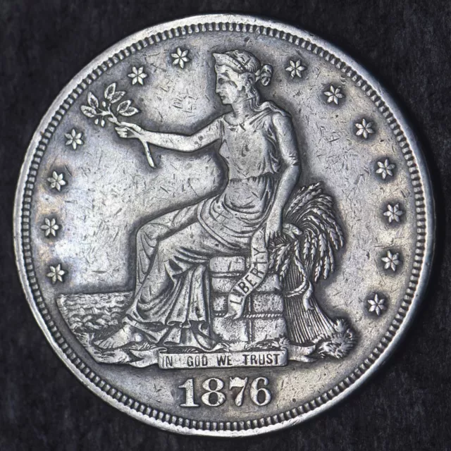1876-P "Reverse 2" Trade Dollar 420 Grains .900 Fine Silver $1 - COINGIANTS -