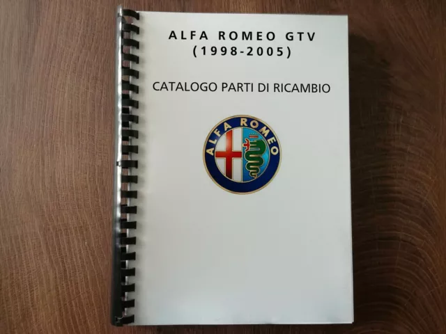 ALFA ROMEO GTV 1998-2005 Catalogo Parti di Ricambio  w-0