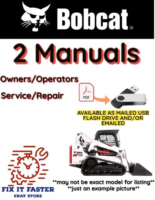 Bobcat T190 Compact Track Loader Operators Service Repair Shop Manual Pdf Usb