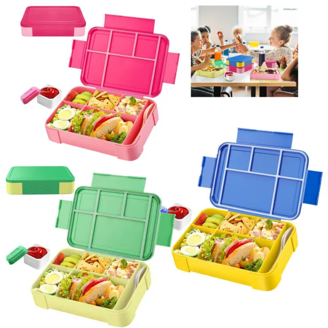 Bento Box Lunchbox auslaufsicher mit variablen Fächern Kinder Brotdose 1300mL