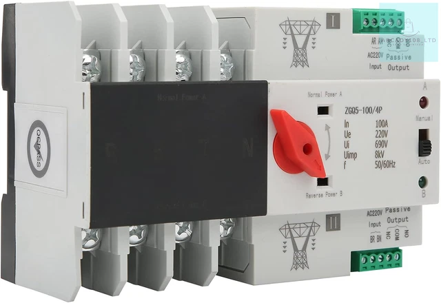 Dual Power Automatic Transfer Switch ZGQ5-100/4P 220V Dual Power Controller
