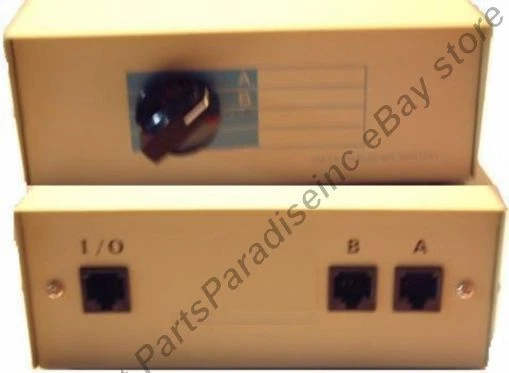 Compact 2-Way RJ45 Ethernet Network Push Button Metal Mini Switch Box