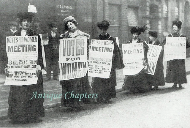 Irene Miller Suffragettes Advertising Essex Hall Meeting 1907 Photo Article D358
