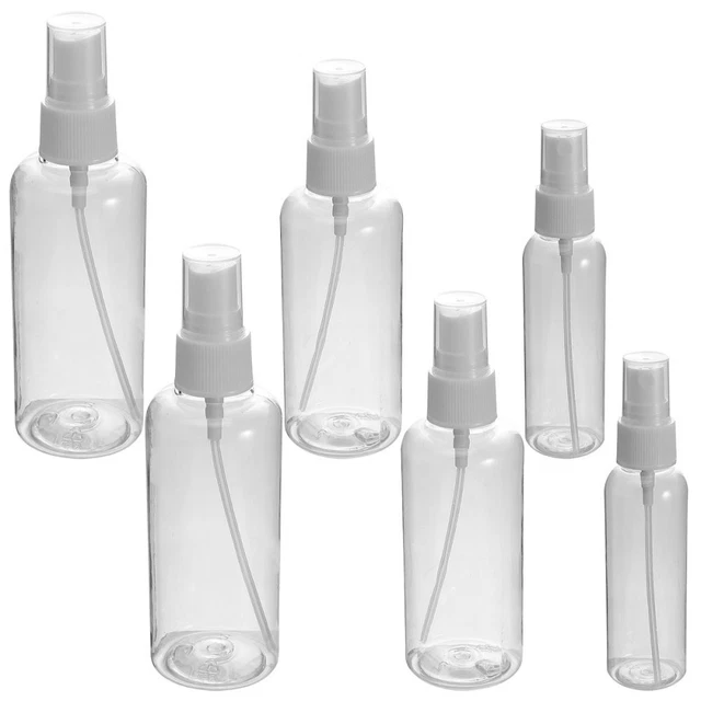 6 un. botellas de subenvaso de nebulización botellas de spray transparente embotelladas