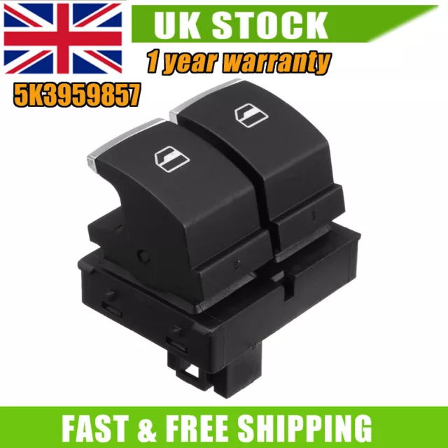 Front Drivers Right Window Switch Pack 2 Door For Vw Eos Golf Mk6 5K3959857A Uk