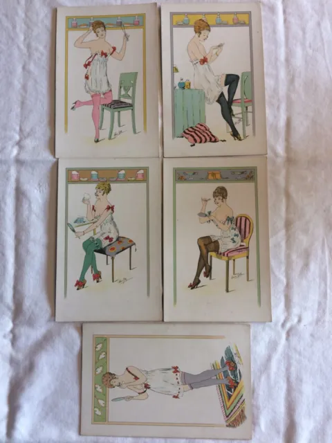 Cartes Postales Anciennes de Collection   illustrations érotique René Gilles