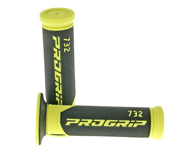 Poignées de guidon PROGRIP 732 Road - noir / jaune [Ø 22mm]