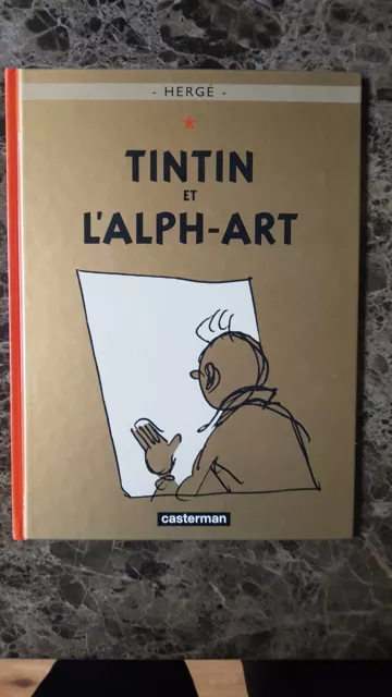 Tintin et l alph art Hergé  edition couleurs casterman