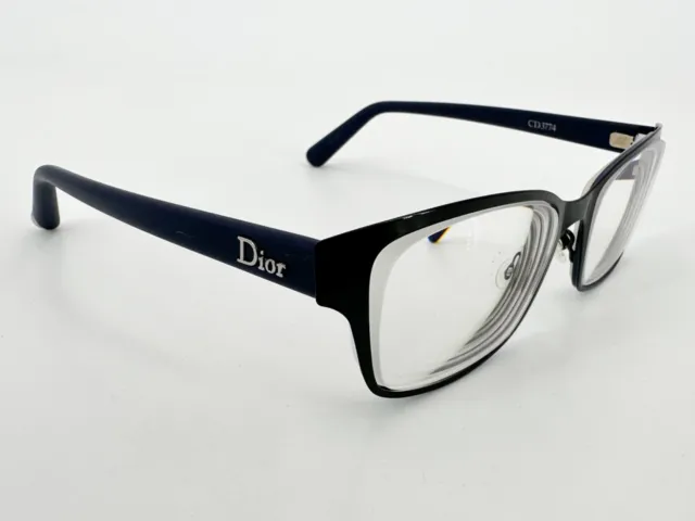 Christian Dior CD3774 Eyeglasses FRAMES 3JZ Black 53[]-17-140 Matte Blue H577