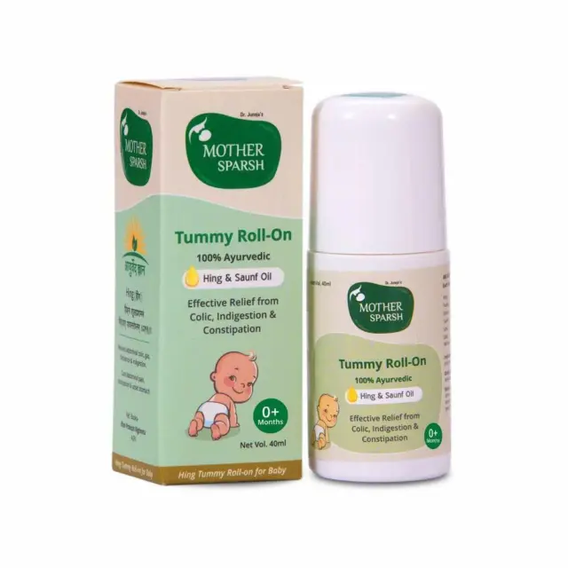 Mother Sparsh Tummy Roll On for Baby Hing & Saunf 40ml.