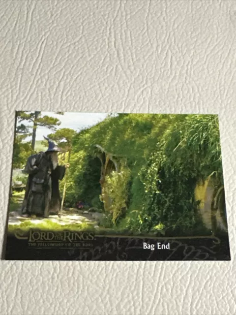 LOTR Fellowship Of The Ring #21 Bag End Trading Card Topps 2001