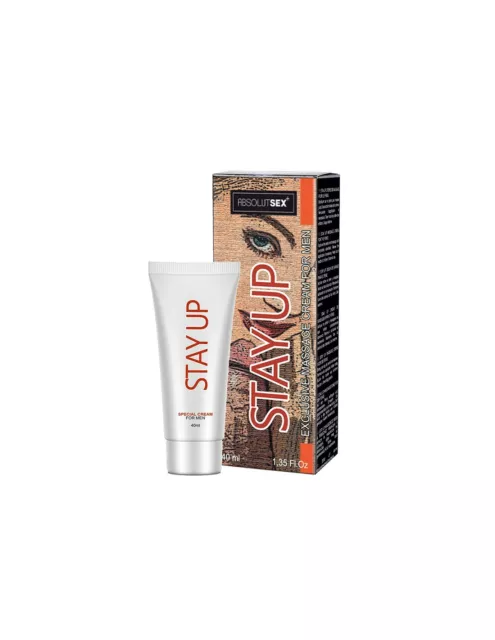 Crème pénis retardant l’éjaculation - STAY UP 40ML – Sextoys - Aphrodisiaque
