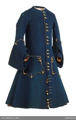 New Blue Uniform Coat Probably French Coat Frock sale with fast shipping