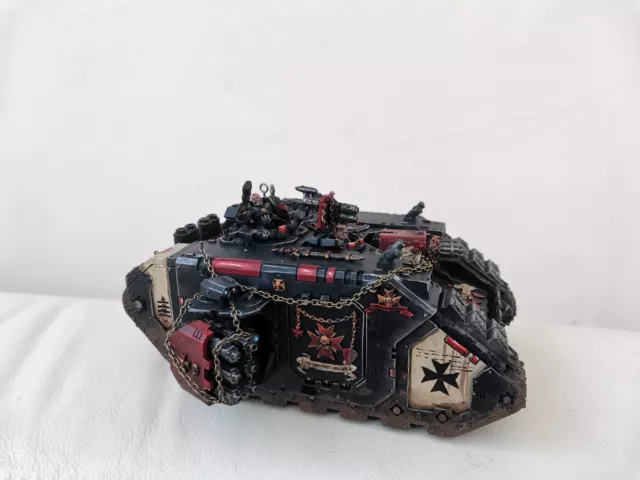 Warhammer 40k Black Templar Landraider Crusader Lvl 4 Pro Painted