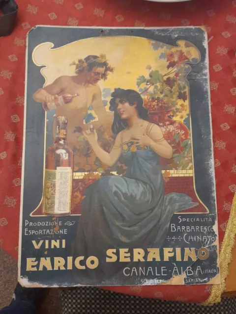 Vini Enrico Serafino Calendario 1903 Rarissimo Da Collezione