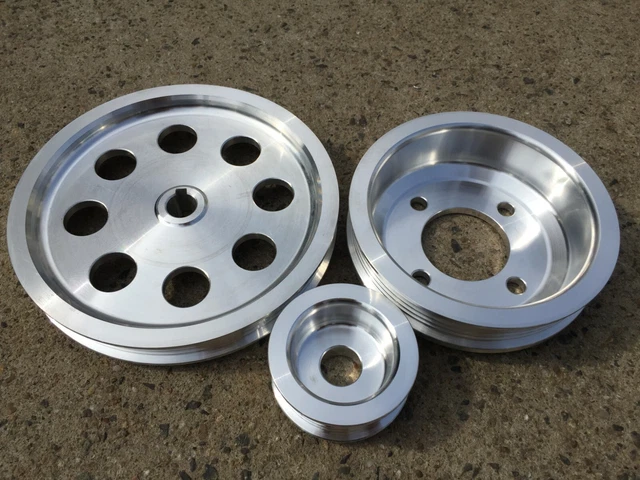 Lightweight Aluminum pulley for Toyota supra 7MGTE 7M-GTE 3PCS