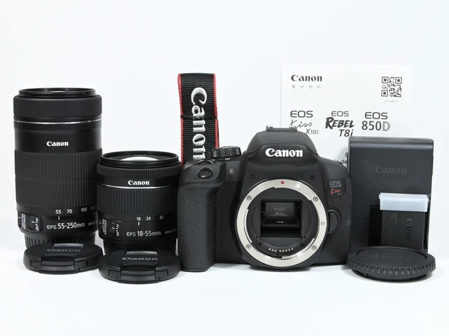 CANON EOS KISS X2 DSLR Body EF-S 18-55mm Lens JAPAN [MINT