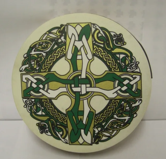 IRELAND MUSIC Irish 18" Celtic Cross Bodhran Drum Beater DVD 4Items