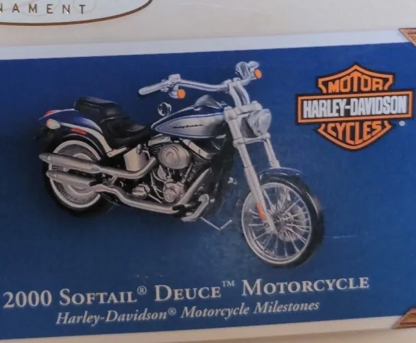 Hallmark Keepsake Ornament 2000 Softail Deuce Motorcycle Harley Davidson