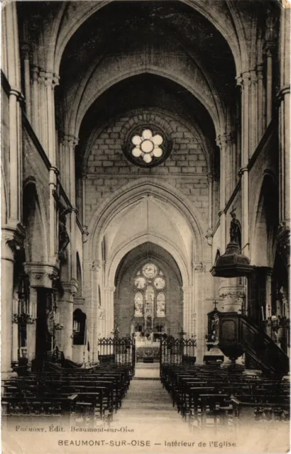 CPA Beaumont s Oise Interieur de l'Eglise FRANCE (1332752)