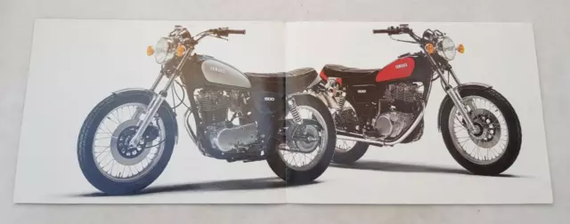 YAMAHA SR500 Motorcycle Sales Brochure c1978 #0107074-78FEI 2