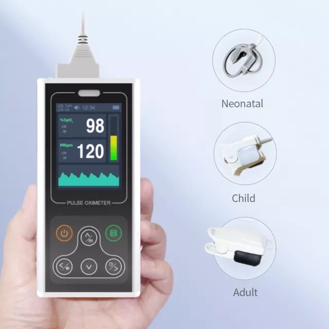 Pulse Oximeter 3 Probes SPO2 monitor Blood Oxygen Meter PR Software Rechargeable