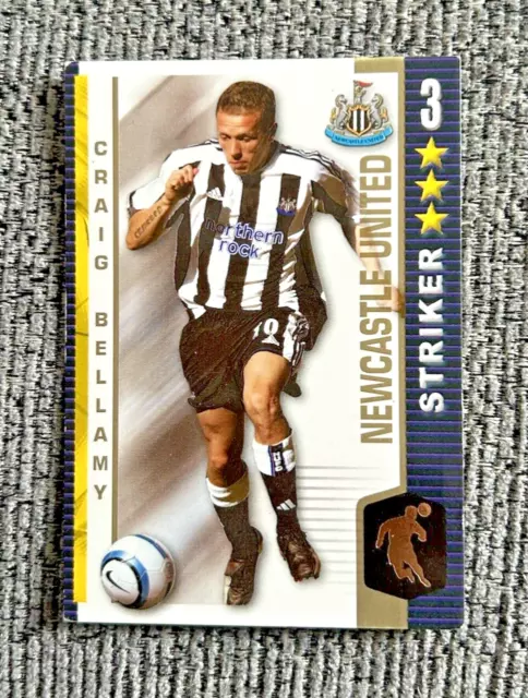 Craig Bellamy SHOOT OUT trading card 2004 - 2005 Soccer Football Newcastle