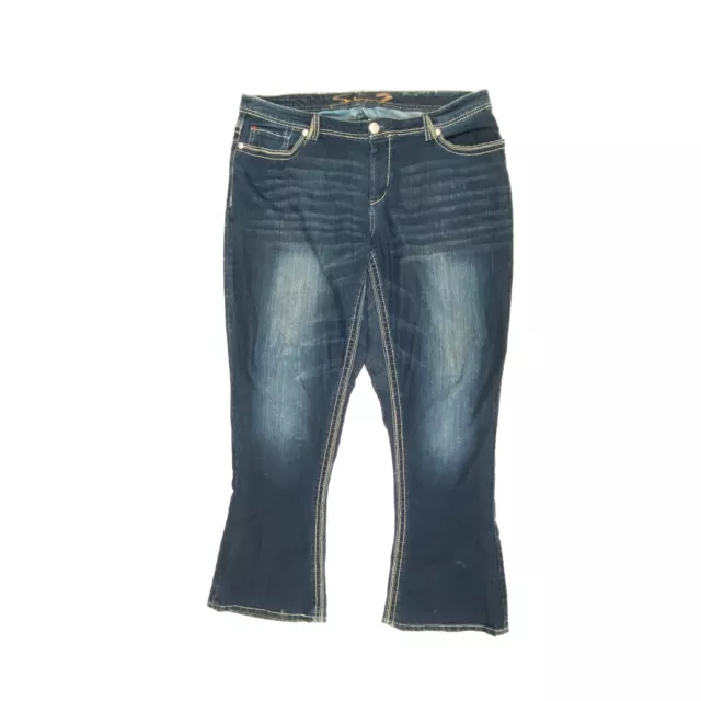 Seven7 Bootcut Women's size 20 Dark Wash Blue Denim Jeans