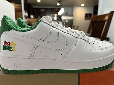 Nike Air Force 1 Low Retro QS "West Indies" White Green DX1156-100 Men's 8.5