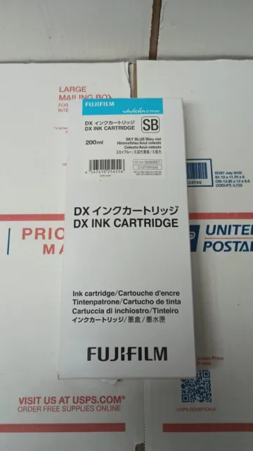 Oem Fujifilm Dx Ink Cartridge Sky Blue 16393057 Exp 2026 Brand New Fast Shipping