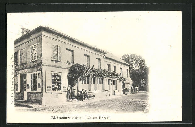 CPA Blaincourt, Maison Hanot 1903