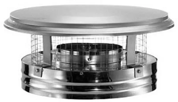 M&G Duravent 6DP-VC 6" Stainless Steel Chimney Cap With Spark Arrestor Screen